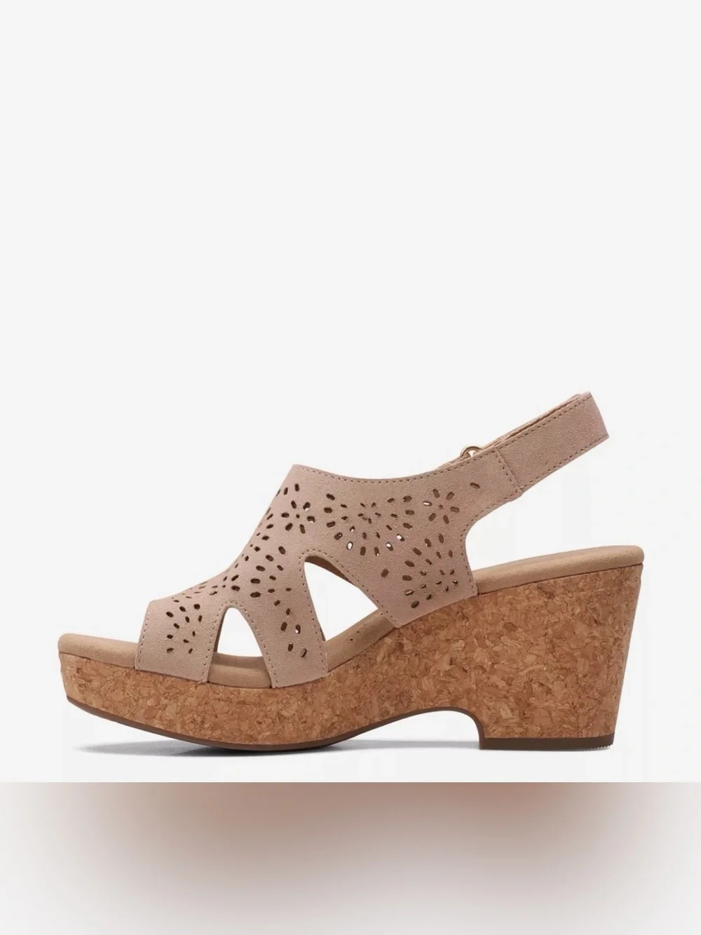Women’s Slingback Cork Wedge Sandal - Beige